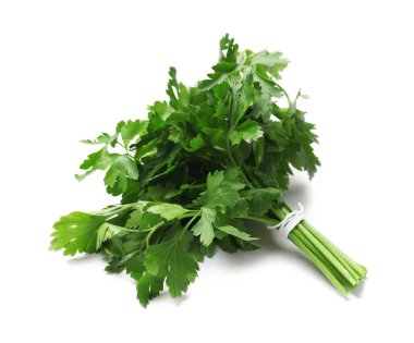 Bunch of fresh parsley isolated on white