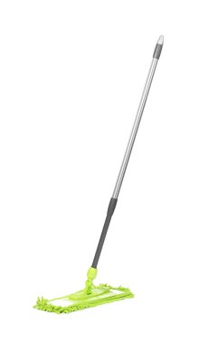 Mikrofiber paspas beyazda izole edilmiş. Temizlik ekipmanı