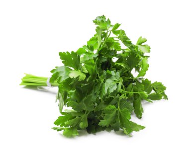Bunch of fresh parsley isolated on white