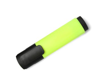Üst görünümde izole edilmiş bir fosforlu kalem