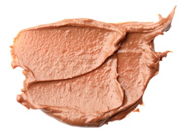 Beyaz manzaralı, lezzetli fındık ezmesi örneği.