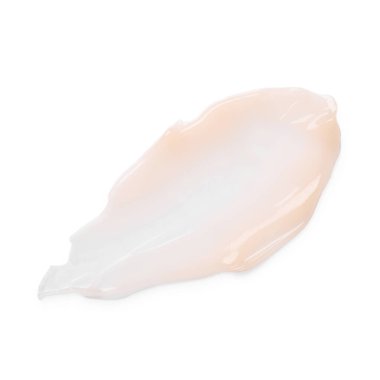 Beyaz arkaplanda kozmetik ürün, üst görünüm