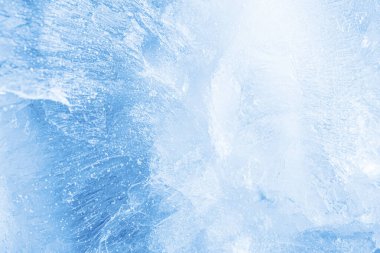 Arkaplan olarak kristal berrak buz, yakın görünüm