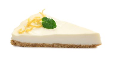 Nane aromalı lezzetli limonlu cheesecake.