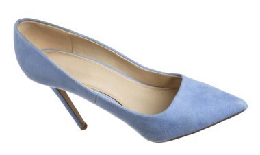 Havada izole edilmiş şık topuklu bir ayakkabı.