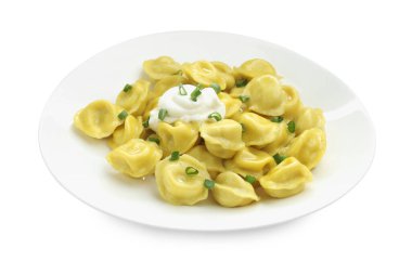 Taze soğanlı ve ekşi kremalı leziz hamur tatlısı.