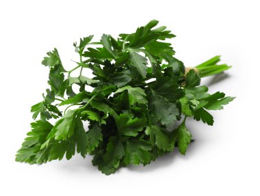 Bunch of fresh parsley isolated on white