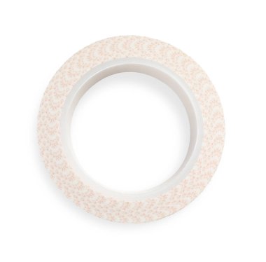 Dekoratif el işi bant beyaz, üst görünümde izole