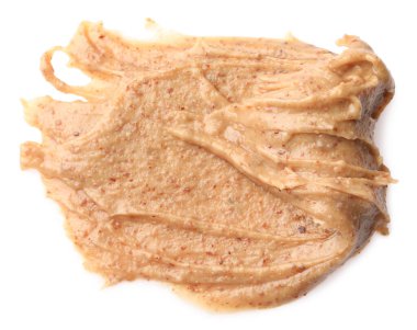 Beyaz manzaralı, lezzetli fındık ezmesi örneği.