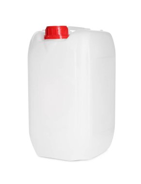 Beyaz zemin kapaklı bir plastik kutu.
