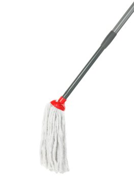 İp beyazı izole etti. Temizlik ekipmanı