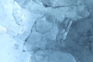 Texture of clear ice as background, closeup