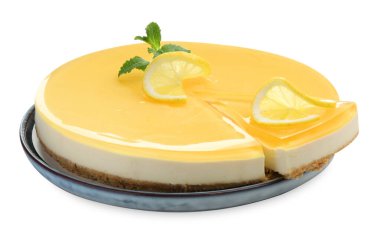 Nane aromalı limonlu peynirli kek.