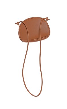 Stylish handbag in air isolated on white