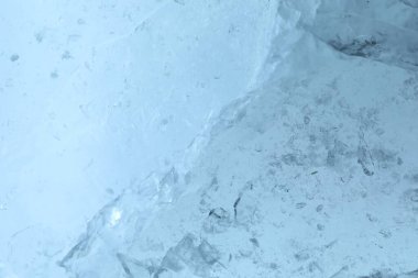 Texture of clear ice as background, closeup