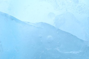 Texture of clear ice as background, closeup