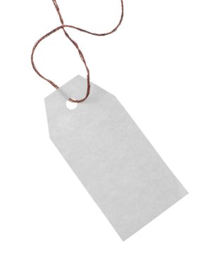 beyaz üzerine izole edilmiş dizgi ile boş etiket