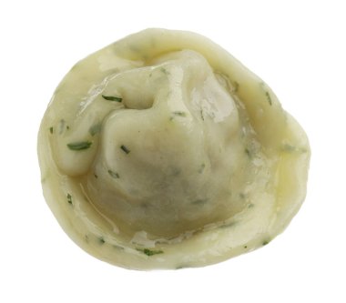 Bir lezzetli hamur tatlısı ve beyaz baharatlar.