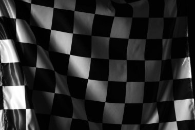 Arkaplan olarak işaretlenmiş bayrak yarışılıyor, yakın plan görünümü