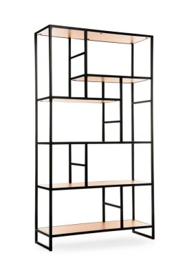 Boş raf ünitesini beyazda izole et