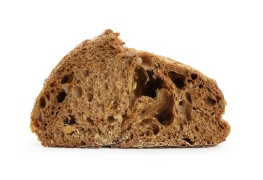 taze ekmek üzerine beyaz izole