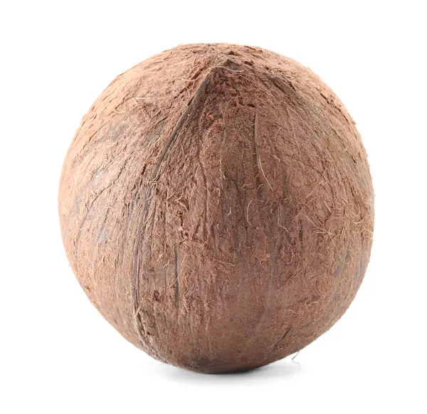 Beyaz kabuklu bir hindistan cevizi.