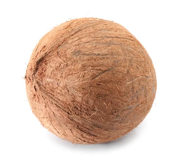 Beyaz kabuklu bir hindistan cevizi.