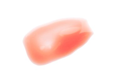 Beyaz arka planda nemlendirici dudak kremi, üst görünüm