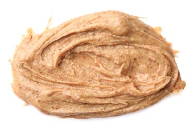 Beyaz manzaralı, lezzetli fındık ezmesi örneği.