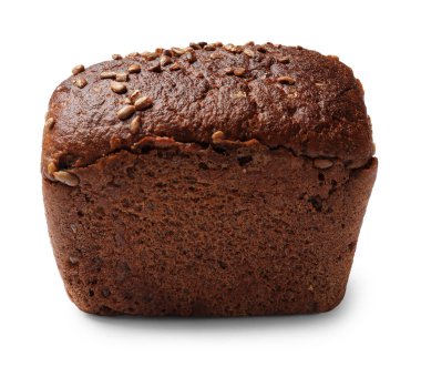 taze somun ekmek üzerine beyaz izole