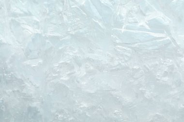 Texture of clear ice as background, closeup