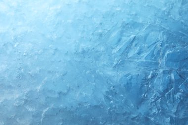 Texture of clear ice as background, closeup