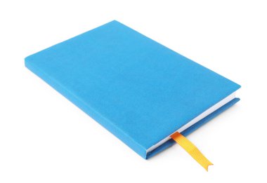 Beyaz üzerine izole edilmiş kurdele yer imi olan kitap