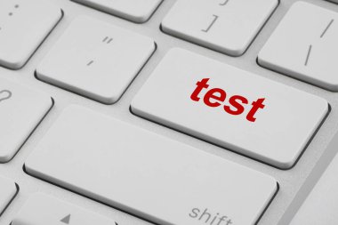 Çevrimiçi test. Tuşlu dizüstü bilgisayar klavyesi, kapat