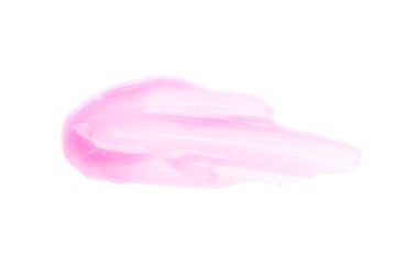 Beyaz arka planda nemlendirici dudak kremi, üst görünüm