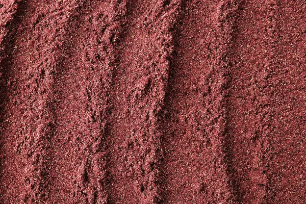 Süper yemek. Arka plan olarak kara frenk üzümü tozu, üst görünüm