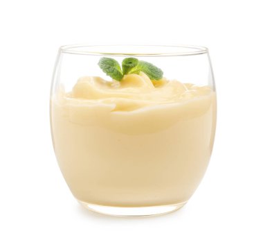 Nane aromalı vanilyalı puding.