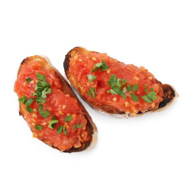 Domatesli ve maydanozlu lezzetli ekmek.