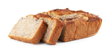 Muzlu ekmeği beyaza ayrılmış fındıklı kes.