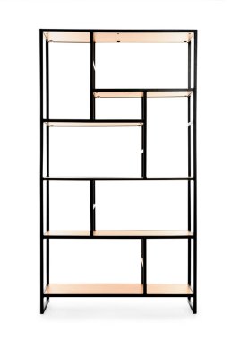 Boş raf ünitesini beyazda izole et