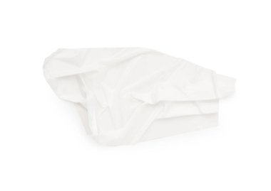 Yapışkan bant şeridi beyaz, üst görünümde izole