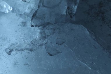 Texture of clear ice as background, closeup