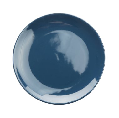 Temiz bir tabak beyaz, üst görünüm