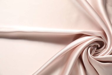 Arkaplan olarak güzel buruşmuş ipek kumaş, üst görünüm