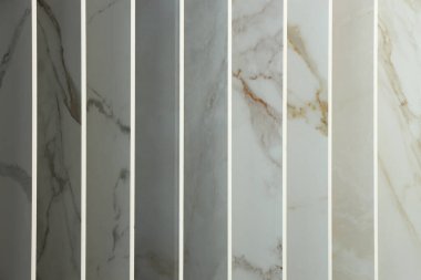 Arkaplan olarak çok farklı döşeme örnekleri, yakın plan