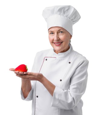 Beyaz bir geçmişi olan profesyonel bir pasta şefi.