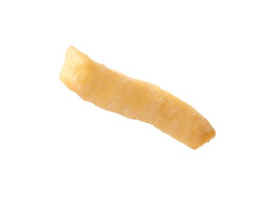 One delicious French fry isolated on white