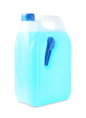 Beyaz teneke kutunun içindeki antifriz.