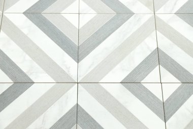 Arka plan olarak güzel desenli karoların dokusu, görünümün üzerinde