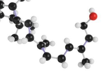 Retinol molekülü (A vitamini) beyaza izole edildi. Kimyasal model
